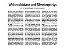 24.12.2004 - Lausitzer Rundschau - Weihnachtstanz & Silvesterparty